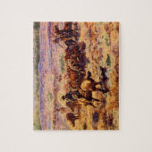 The Roundup', Charles M. Russell_Art van Amerika Legpuzzel (Verticaal)