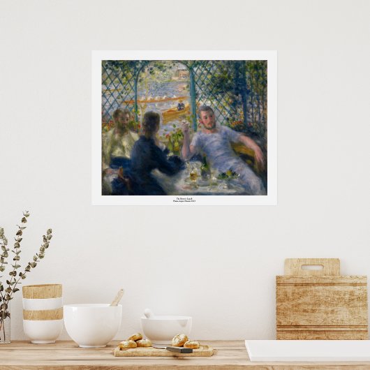 The Rower's Lunch van Pierre-Auguste Renoir Poster (Keuken)