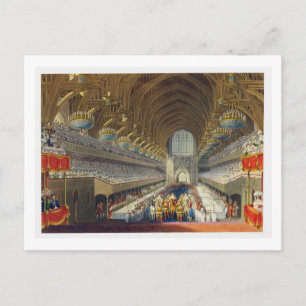 The Royal Banquet, First Course, van een albumcel Briefkaart