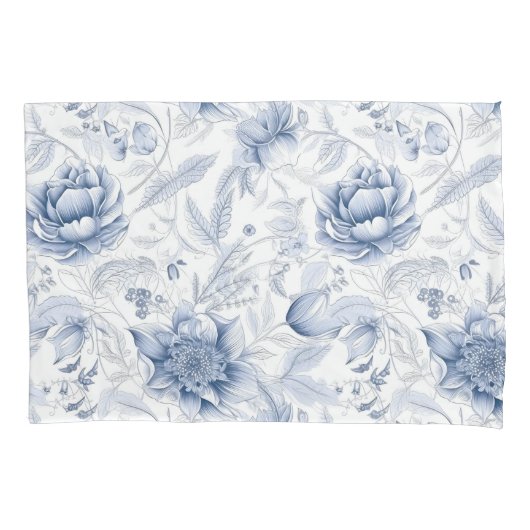 The Royal Blue Porcelain Floral Pattern Vol.1 Kussensloop (Voorkant)