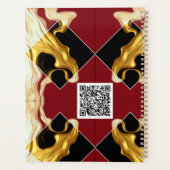 The Royal Flow Planner: Regal Crimson & Gold QR (Dos)