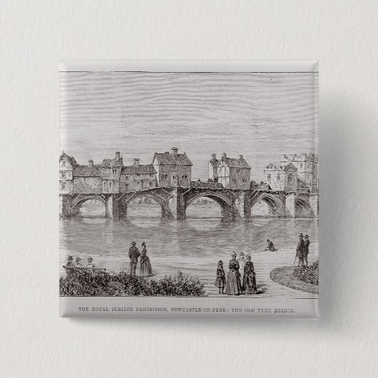 The Royal Jubilee Exhibition Vierkante Button 5,1 Cm (Voorkant)