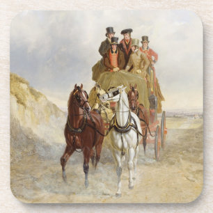 The Royal Mail Coach on the Road, 1841 (olie op pa Onderzetter