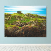 The Rugged Sentinel of the Celtic Coast Canvas Afdruk (Insitu (Houten vloer))