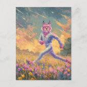 The Running Bobcat Briefkaart (Voorkant)