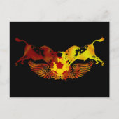 The running of the bulls briefkaart (Voorkant)