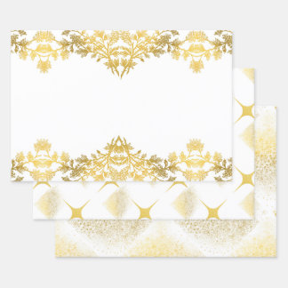 The Rustic White Gold Collectie - Wrapppapier Inpakpapier Vel