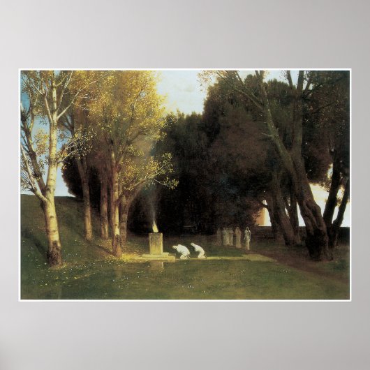 The Sacred Wood, 1882, Arnold Bocklin Poster (Voorkant)