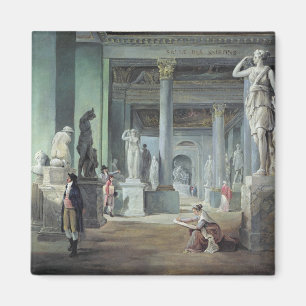 The Salle des Saisons at the Louvre, c. 1802 Magneet