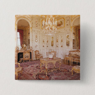 The Salon Chinois, c.1740 Vierkante Button 5,1 Cm