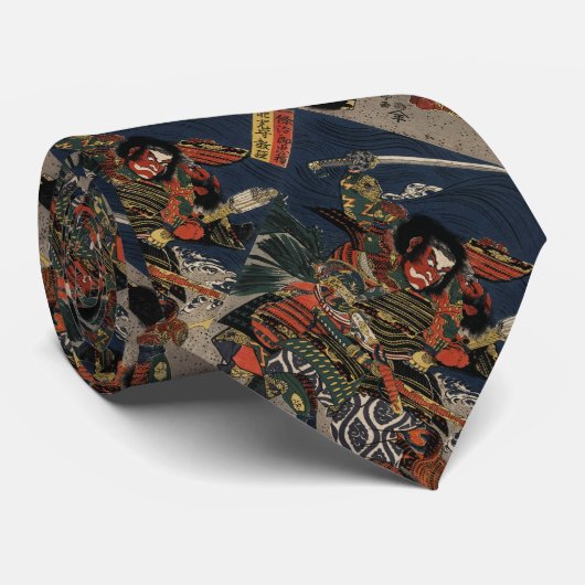 The samurai warriors Tadanori and Noritsune Stropdas (Opgerold)