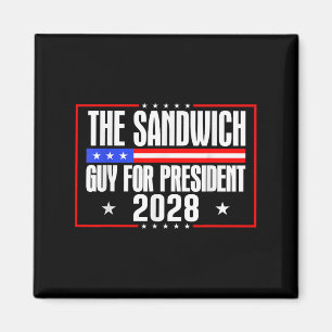 The Sandwich Guy voor President 2028 Gratis DC Fun Magneet