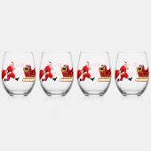 The Santa Claus Hustle Drinkware Set Wijnglas Zonder Voet (Voorkant)