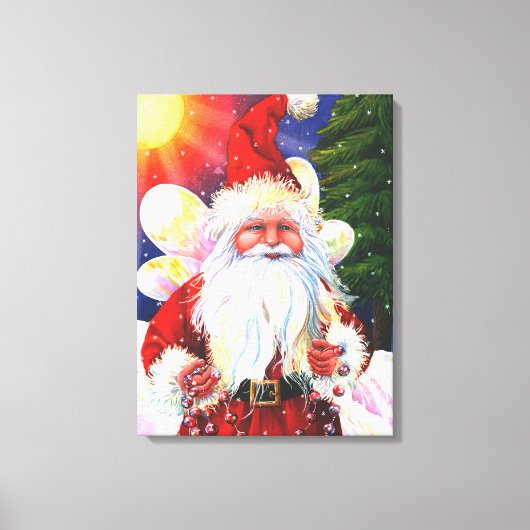 The Santa Fairy Canvas Afdruk (Voorkant)