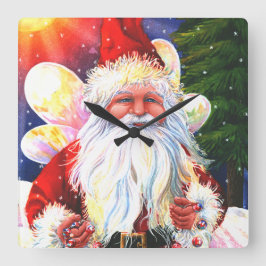 The Santa Fairy Vierkante Klok