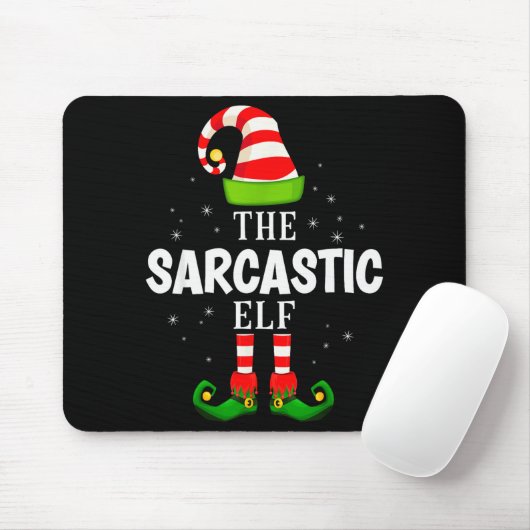 The Sarcastic Elf Christmas Pjs Matching Pajama  Muismat (Met muis)