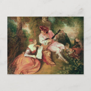 The Scale of Love, 1715-18 Briefkaart