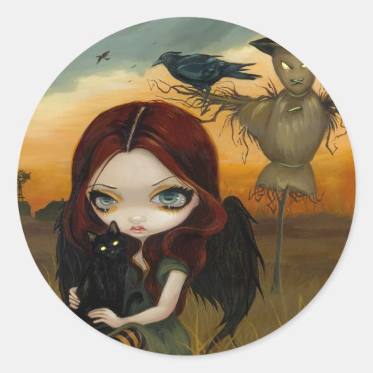 "The Scarecrow"-sticker Ronde Sticker (Voorkant)