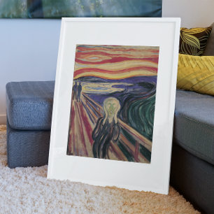 The Scream by Edvard Munch, Vintage Expressionism Poster