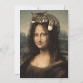 The Scream Cat Parody Art Kaart (Achterkant)