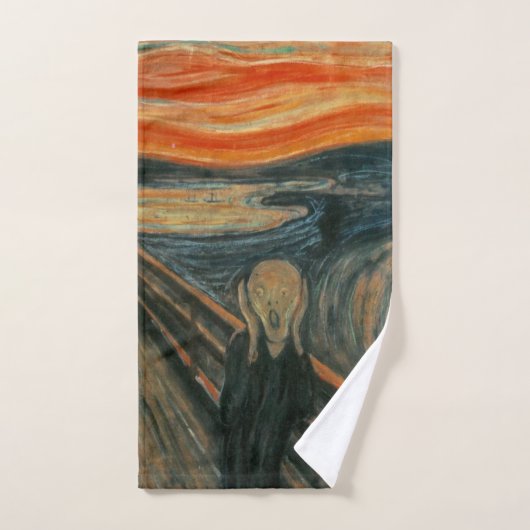 The Scream - Edvard Munch (Serviette à main)
