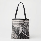 The Scream – Edvard Munch – Custom Text  Draagtas (Voorkant)