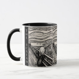 The Scream – Edvard Munch – Custom Text Mok