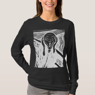 The Scream – Edvard Munch Kunst (Omgekeerd) T-Shir T-shirt