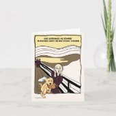 The Scream Illustration with Edvard the Dog Kaart (Voorkant)
