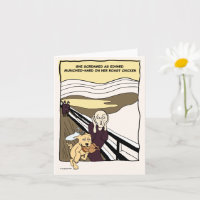 The Scream Illustration with Edvard the Dog