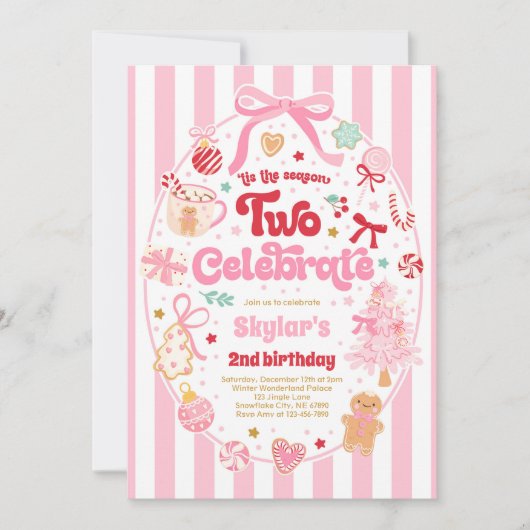 The Season Two Celebrate Christmas 2nd Birthday Kaart (Voorkant)