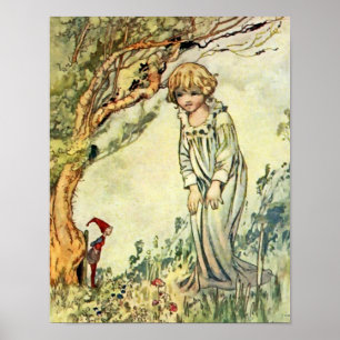 "The Secret Garden" Fairy Art van Charles Robinson Poster