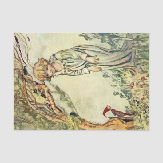 "The Secret Garden" Fairy Art van Charles Robinson Tissuepapier (Voorkant)