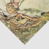 "The Secret Garden" Fairy Art van Charles Robinson Tissuepapier (Detail)