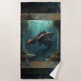 "The Seeker" onderwater draak strandhanddoek Strandlaken