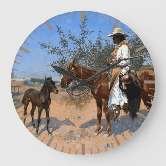 The Sentinel Frederic Remington 1889 Cowboy Theme Grote Klok