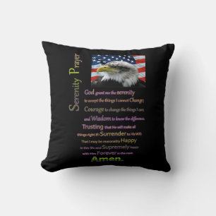 The Serenity Prayer Adelaar Kop Kussen