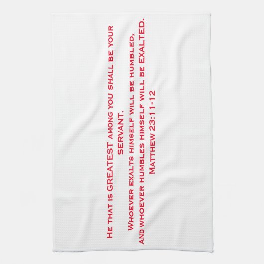 "The Servant's Towel" ZTC June Sermon Series Theedoek (Verticaal)