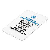 The Seven Basic Food Groups Funny Greek Magneet (Linkerzijde)