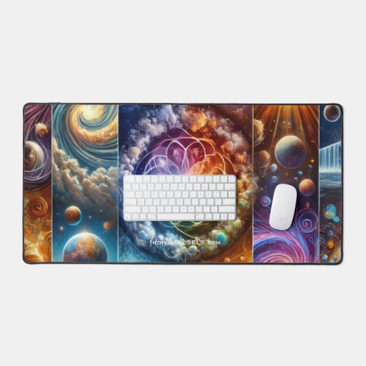 The Seven Days of Universe Creation Desk Mat (Keyboard & Muis)