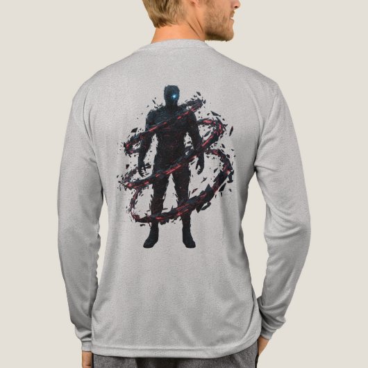 The Shadow Hunter heeft een nieuw silhouet ontwikk Tri-Blend Shirt (Achterkant volledig)