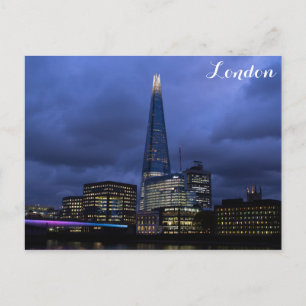 The Shard Tower at Night, London England Briefkaart