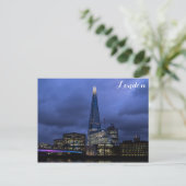 The Shard Tower at Night, London England Briefkaart (Staand voorkant)