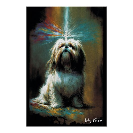 The Shih Tzu Dog - Composition 002 Perfect Poster (Voorkant)
