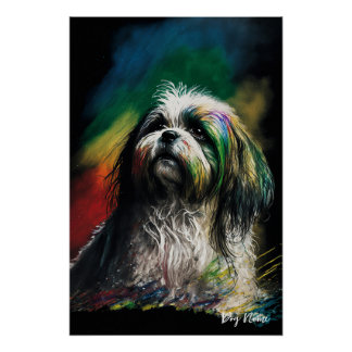 The Shih Tzu Dog - Composition 007 Perfect Poster