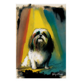 The Shih Tzu Dog - Composition 009 Perfect Poster (Voorkant)