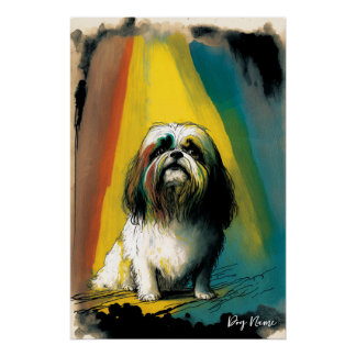 The Shih Tzu Dog - Composition 009 Perfect Poster