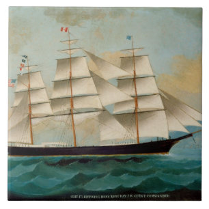 The Ship Fleetwing, Hong Kong Bay Tegeltje
