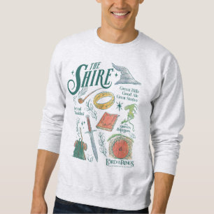 THE SHIRE™ Waterverf Collage Grafiek Trui