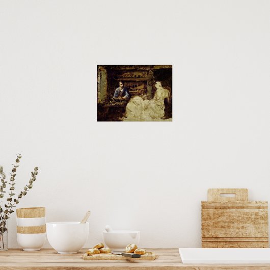 The Shoemaker of Reville, een stad bij Cherbourg Poster (Keuken)